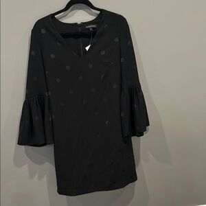 Banana Republic Black Bell Sleeve Dress